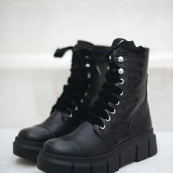 ALOHAS Can Can Black Croco Black