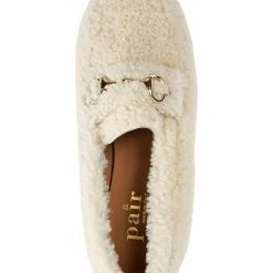 Apair Fur Loafer With Belt Anbd Buckle Naturale -Billi Bi Shop unnamed file 1384
