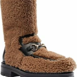 Apair Teddy Boot With Buckle Bisquit