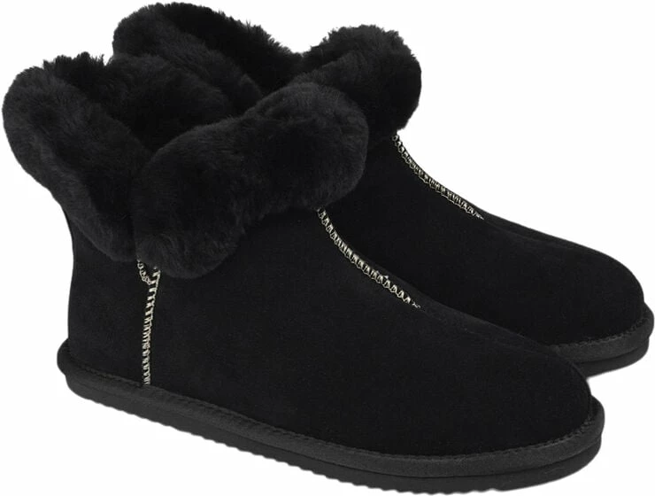 Lovelies SULA - SHEARLING SUEDE BOOTS BELUGA 4 Lovelies SULA - SHEARLING SUEDE BOOTS BELUGA - Billede 2