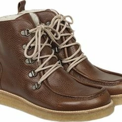 ANGULUS St&oslash;vle Med Uldfoer Og Bred Pasform 2509 Cognac