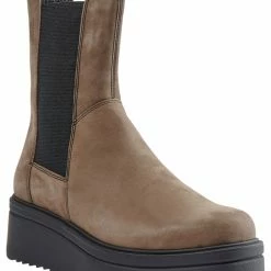 Vagabond TARA Boots Heel Chunky Khaki