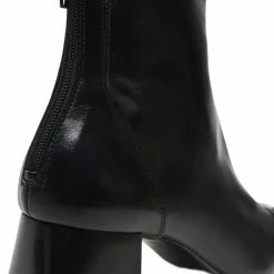 Mango Heel Leather Ankle Boot Black -Billi Bi Shop unnamed file 565