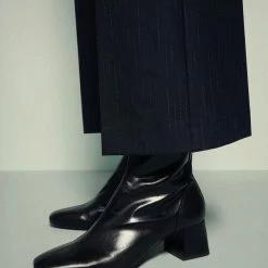 Mango Heel Leather Ankle Boot Black -Billi Bi Shop unnamed file 566