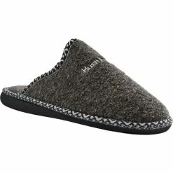 Hush Puppies FELT SLIPPER BLACK