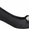 Bianco BIAKIT Glitter Bow Pump Satin Black