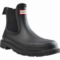 Hunter W COMMANDO CHELSEA BOOT BLACK